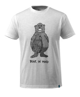 T-Shirt mit Bärenlogo und BEAR IN MIND, Mascot Workwear 17381-983 // MAS17381-983