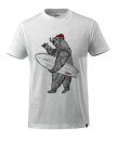 T-Shirt&nbsp;mit&nbsp;B&auml;r&nbsp;mit&nbsp;Surfboard, Mascot Workwear 17982-983 // MAS17982-983