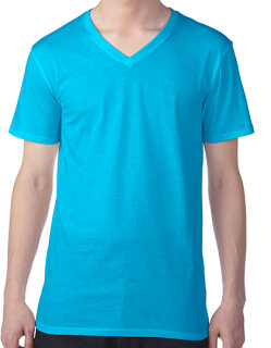 Featherweight V-Neck Tee, Anvil 362 // A362