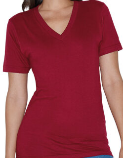 Unisex Fine Jersey V-Neck T-Shirt, American Apparel 2456W // AM2456