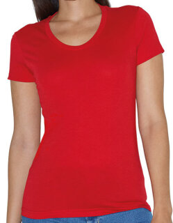 Women`s Poly-Cotton Crew Neck T-Shirt, American Apparel BB301W // AM3010