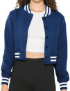 Women`s Heavy Terry Cropped Club Jacket, American Apparel...