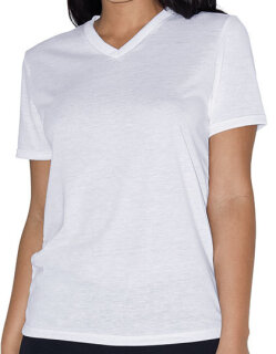 Women`s Sublimation Classic V-Neck T-Shirt, American Apparel PL356W // AM356
