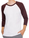 Unisex Poly-Cotton &frac34; Sleeve Raglan T-Shirt,...