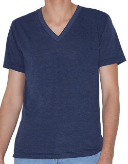 Unisex Tri-Blend Short Sleeve V-Neck T-Shirt, American Apparel TR461W // AM461