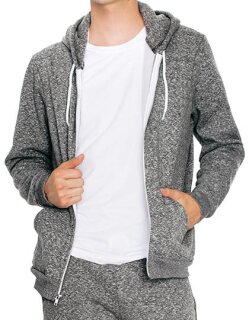 Unisex Mock Twist Zip Hooded Sweatshirt, American Apparel MT497W // AM4970