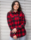 Ladies&acute; Woven Plaid Flannel Shirt, Burnside 5210 //...