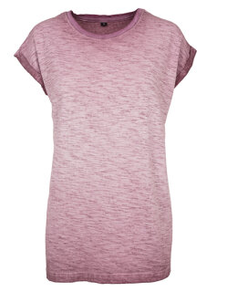 Ladies` Spray Dye Extended Shoulder Tee, Build Your Brand BY056 // BY056