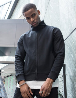 High Neck Sweat Zip Cardigan, Build Your Brand BY106 // BY106