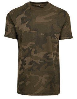 Camo Round Neck Tee, Build Your Brand BY109 // BY109