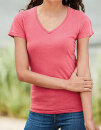 Ladies` Midweight V-Neck Tee, Comfort Colors 3199 // CC3199