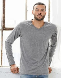 Unisex Jersey Long Sleeve V-Neck T-Shirt, Canvas 3425 // CV3425