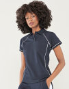 Ladies&acute; Piped Performance Polo, Finden+Hales LV371...