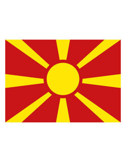 Fahne Mazedonien, Printwear  // FLAGMK