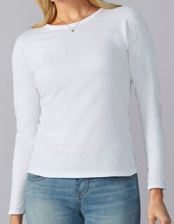 Softstyle&reg; Ladies` Long Sleeve T-Shirt, Gildan 64400L // G64400L