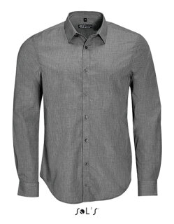 Men`s Long Sleeve Poplin Shirt Barnet, SOL&acute;S 1428 // L01428