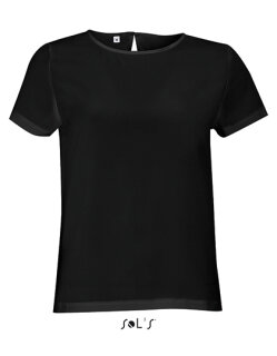 Women`s Short Sleeve Moss Crepe Shirt Bridget, SOL&acute;S 1432 // L01432
