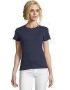 Women´s Round Neck Fitted T-Shirt Imperial,...