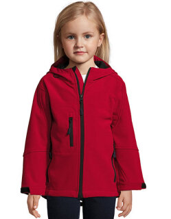 Kids&acute; Hooded Softshell Jacket Replay, SOL&acute;S 46603 // L848K