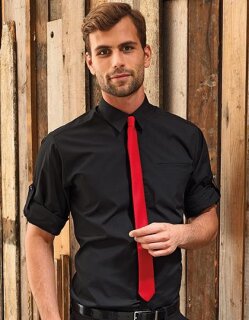 Men`s &acute;Roll-Sleeve&acute; Poplin-Hemd, Premier Workwear PR206 // PW206