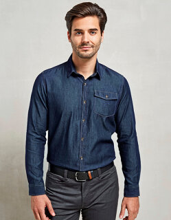 Men&acute;s Jeans Stitch Denim Shirt, Premier Workwear PR222 // PW222