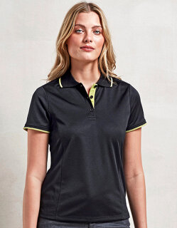 Women&acute;s Contrast Coolchecker&reg; Polo, Premier Workwear PR619 // PW619