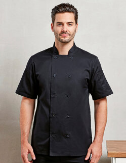 Short Sleeve Chef&acute;s Jacket, Premier Workwear PR656 // PW656