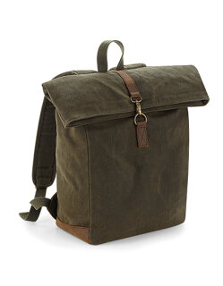 Heritage Waxed Canvas Backpack, Quadra QD655 // QD655