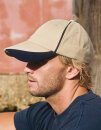 Heavy Brushed Cotton Cap With Scallop Peak And Contrast...