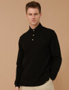 Long Sleeved Cotton Piqué Polo Shirt, Henbury H105...