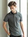 Men`s 2-Tone Pique Tipped Polo Shirt, Henbury H151 // W151