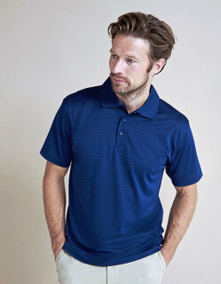 Coolplus&reg; Textured Stripe Polo Shirt, Henbury H473 // W473