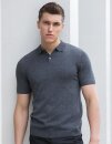 Men`s Knitted Short Sleeved Polo, Henbury H716 // W716