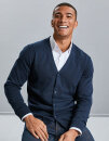 Men´s V-Neck Knitted Cardigan, Russell Collection...