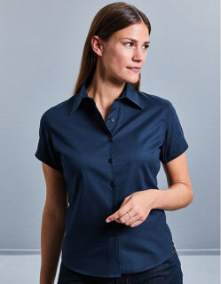 Ladies&acute; Short Sleeve Classic Twill Shirt, Russell Collection R-917F-0 // Z917F