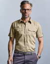 Men´s Roll Short Sleeve Fitted Twill Shirt, Russell...
