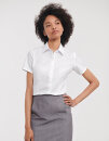 Ladies&acute; Short Sleeve Tailored Herringbone Shirt,...