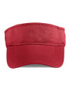 Low-Profile Twill Visor, Anvil 158 // A158 Red | One Size