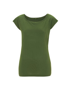 Ladies Bamboo Viscose Raglan T-Shirt, Continental Clothing N43 // CCN43 leaf green | S