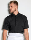 Men&acute;s Tailored Fit Mandarin Collar Shirt Short...