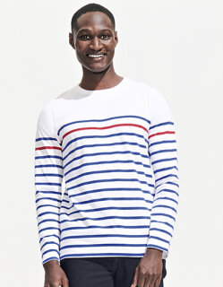 Men&acute;s Long Sleeve Striped T-Shirt Matelot, SOL&acute;S 03099 // L03099