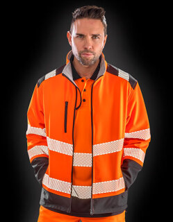 Printable Ripstop Safety Softshell Jacket, Result Safe-Guard R476X // RT476