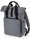 Recycled Twin Handle Roll-Top Laptop Backpack, BagBase...