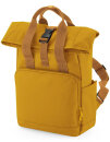 Recycled Mini Twin Handle Roll-Top Backpack, BagBase...