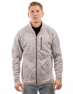 Men&acute;s Full Zip Sweater Knit Jacket, Burnside 3901 // BU3901