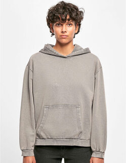 Ladies&acute; Acid Washed Oversize Hoody, Build Your Brand BY194 // BY194