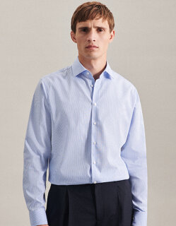 Men&acute;s Shirt 2 Shaped Check/Stripes Long Sleeve, Seidensticker 293640/293660 // SN293600