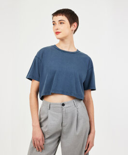 Womens Cropped T-Shirt, Earth Positive EP26 // EAP26