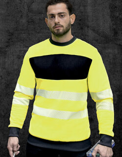 EOS Hi-Vis Workwear Sweatshirt With Printing Area, Korntex EOSSW // KX1001