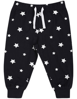 Baby Lounge Pants, Larkwood LW085 // LW085 Navy/White Stars | 3-4 Jahre